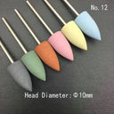 6pcs/set Rubber Silicon Nail Drill Milling Cutter for Manicure Bit Flexible Polisher Machine Electric Nail File Art Tools  ourlum.com GXJ 6-12  