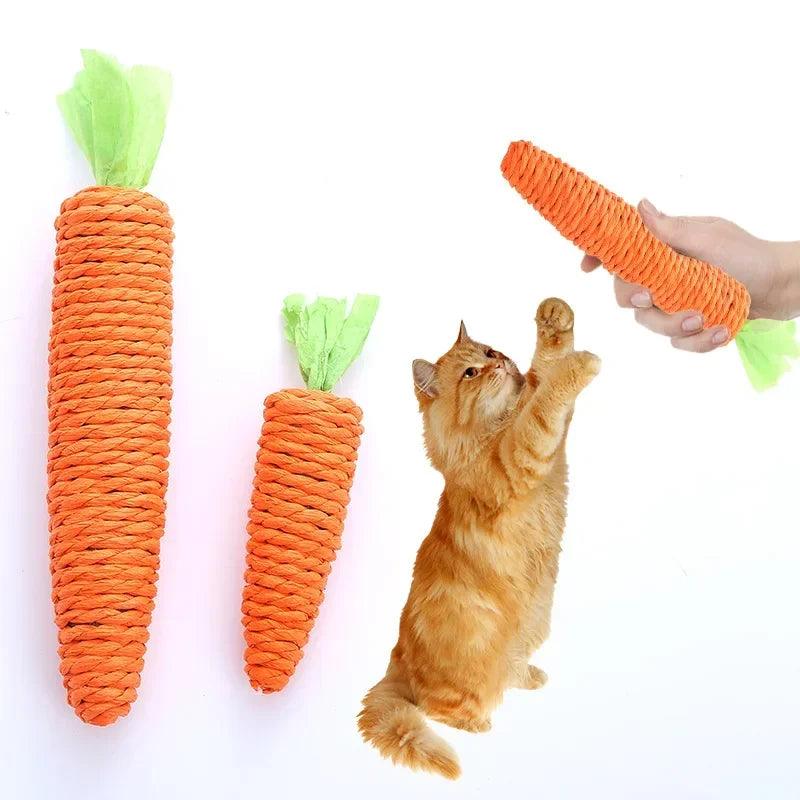 Carrot Cat Toy: Charming Chew & Play for Feline Friends  ourlum.com   