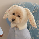 Cute Rabbit Ears Pet Knitted Hat for Autumn Winter Warm