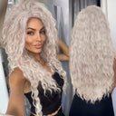 Blonde Ombre Voluminous Curls Wig Stylish Hairpiece for Women