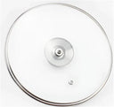 Premium Stainless Steel Wok Lid with Glass Cover for Chef Pans