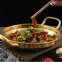 Stainless Steel Paella Pan for Seafood and Rice Cooking