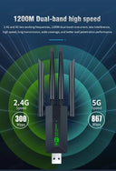 1200Mbps WiFi USB Adapter Dual Band 2.4G 5GHz Dongle