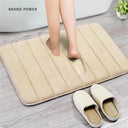 Memory Foam Bath Mat Cobblestone Pattern for Comfort