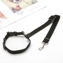 Pet Car Safety Leash with Adjustable Harness and Seat Belt Compatibility  ourlum.com Black 35-47.5X42.5-75cm 