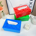 Building Blocks Tissue Box Organizer: Modern Wall-mounted Paper Holder & Face Towel Box  ourlum.com   