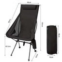 Camping High Back Moon Chair Ultra Light Aluminum Alloy