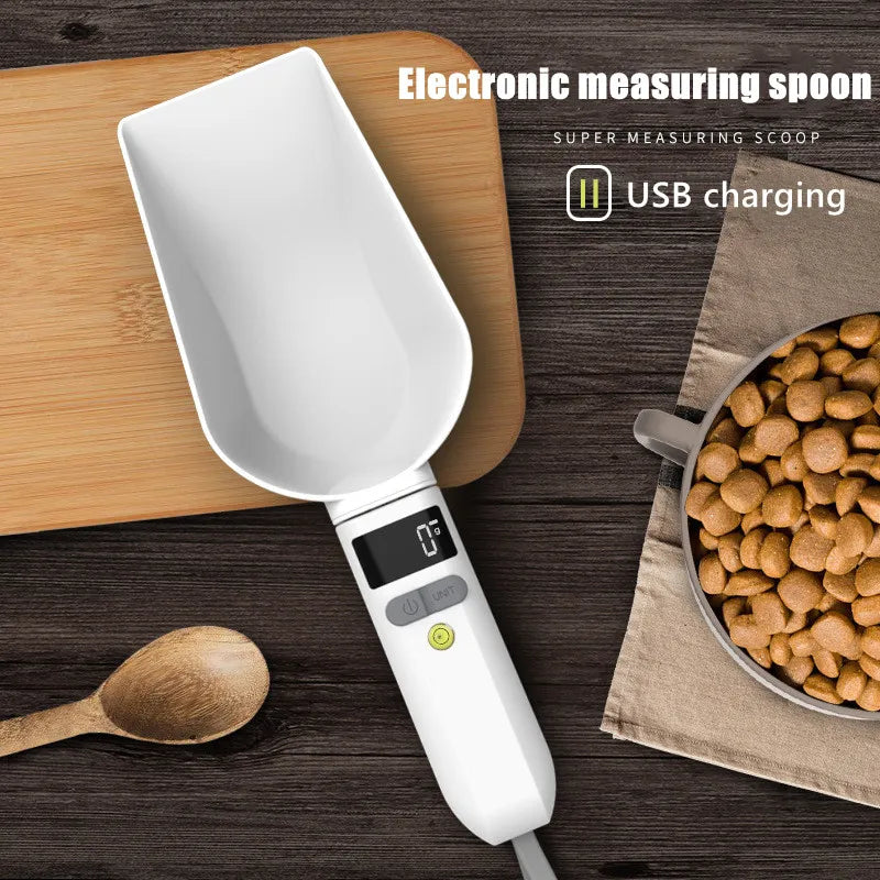 Digital Kitchen Scale with LCD Display & Feeding Bowl Spoon  ourlum.com   