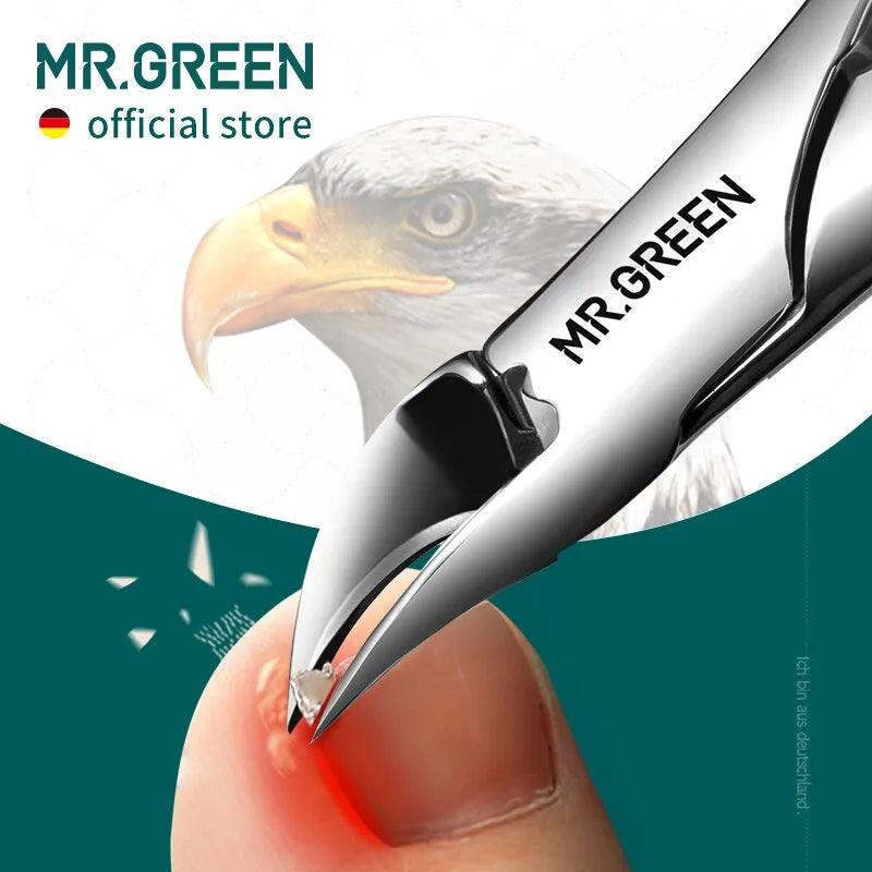 MR.GREEN Toenail Clippers Nail Cutters Professional Pedicure Paronychia Tools Anti-Splash Manicure Sets Stainless Steel  ourlum.com   