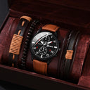 Luxury Men's Leather Watches Set for Elegant Style