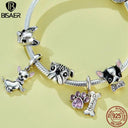 Cute Dog Charm Bead Pendant for Women DIY Bracelet Jewelry