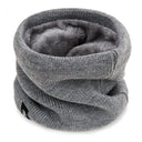 Winter Warm Knitted Ring Scarf For Women Men Thick Muffler