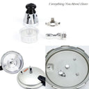 4Pcs High-Pressure Cooker Aluminum Alloy Accessories - Exhaust Valve & Pressure Relief Kit