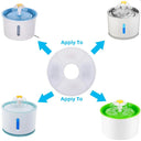 Activated Carbon Cotton Filters for Pet Water Dispenser - Triple Filtration for Fresh Water  ourlum.com   