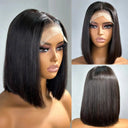 Luxe T-Part Bob Human Hair Wig Premium Quality Style Elegant