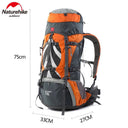 Naturehike Backpack 70L Mountaineering Bag Big Capacity Rucksack