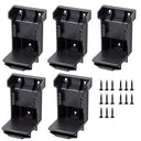 5PCS Wall-Mount Tool Holder for Dewalt & Milwaukee Battery