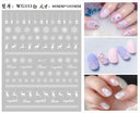 Festive Santa & Snowman Nail Art Stickers for Manicures