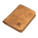 Slim Leather Hipster Wallet: Stylish Billfold with Compartments