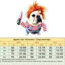 Chucky Doll Pet Costume Funny Cat Clothes for Cosplay Fun