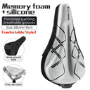 Comfortable Bicycle Gel Seat Cushion with Memory Foam Cover