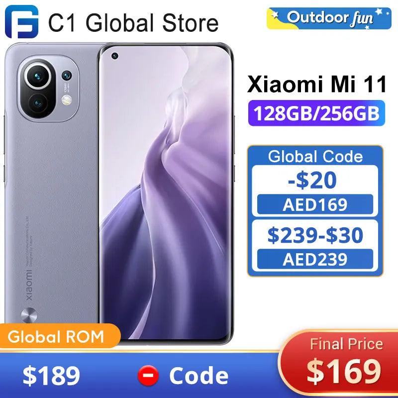 Global ROM Xiaomi Mi 11 Smartphone 120Hz AMOLED Display Snapdragon 888 Octa Core 55W Fast Charging 108MP Rear Camera