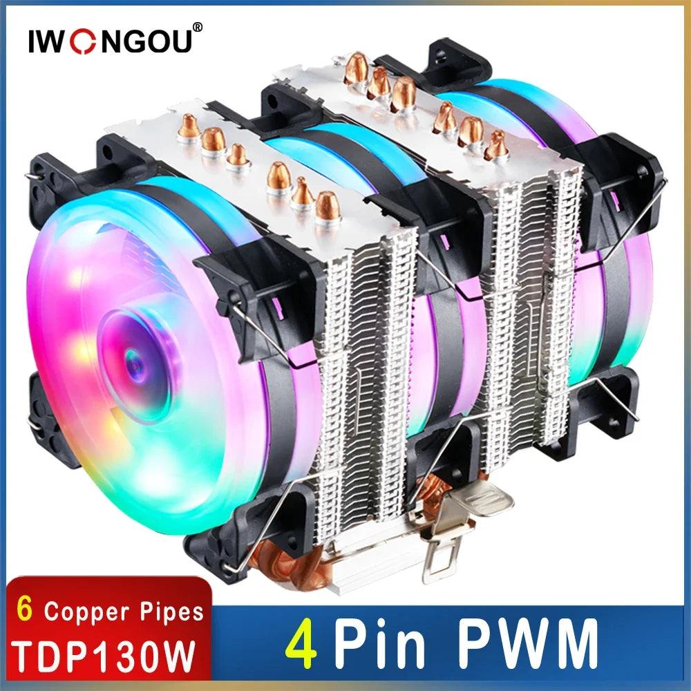 IWONGOU Rainbow RGB CPU Cooler: Efficient Cooling Solution  ourlum.com   