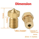 Precision Brass Nozzle Set: 3D Printer Extruder Upgrade  ourlum.com   