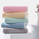 Square Spiral Bath Towel Designer Solid Color Quick Drying