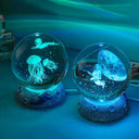 USB LED night light, Galaxy Crystal Ball lamp, 3D planet moon lamp, home decoration  ourlum.com   