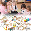 Wooden Rattles Baby Toys Musical Instruments For Children