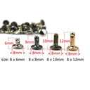 Metal Double Cap Rivets Studs for Leather Craft Bag Garments Hat Shoes  ourlum.com   