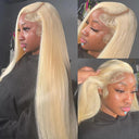 40 Inch Honey Blonde Lace Front Wig Luxurious Brazilian Remy