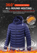 21 Areas Heated Jacket Winter USB Electric Heating Coat