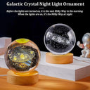 USB LED Night Light Galaxy Crystal Ball Table Lamp 3D Planet Moon Lamp Bedroom Home Decor for Kids Party Children Birthday Gifts  ourlum.com   