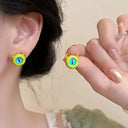 Kiss Jewelry Cute Monster Eyes Stud Earrings Trendy Kpop Fashion Gift