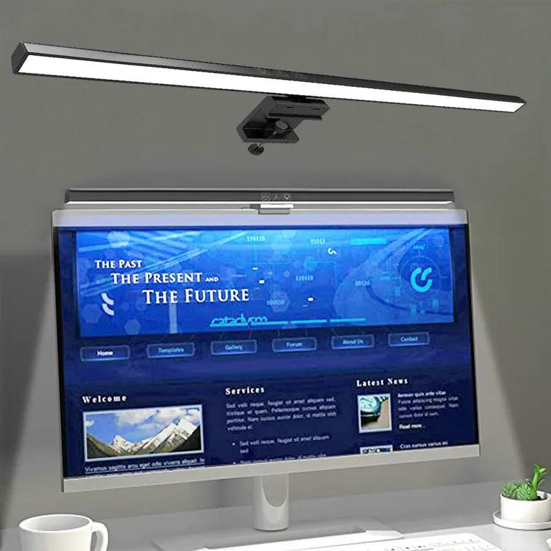 Eye-Care LED Desk Lamp for Computer Monitor Screen - Stepless Dimming, USB Powered  ourlum.com   