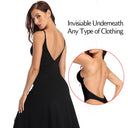 Backless Deep V Neck Thong Bodysuit Bra - Invisible Shaper Push Up & Waist Trainer