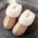 Luxury Winter Plush Fur Slippers Chic Indoor Comfort