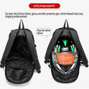 Versatile Waterproof Motorcycle Backpack and Helmet Bag