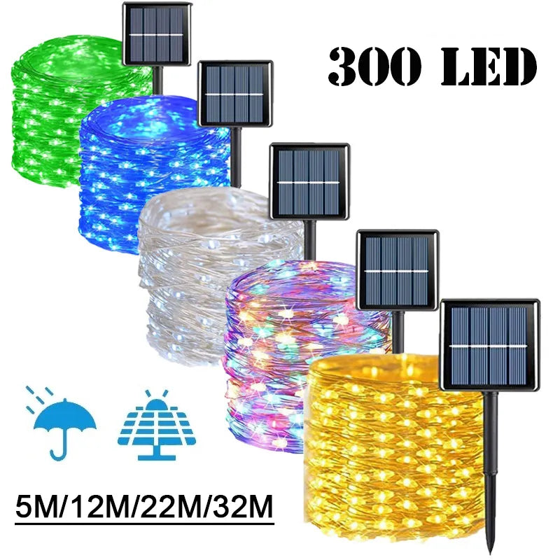 Solar Fairy String Lights: Enhanced LED, Quick Charge, 8 Modes - Outdoor Decor  ourlum.com   