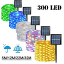 Solar LED Fairy String Lights - 8 Modes Quick Charge Decor