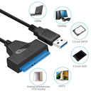 SATA To USB 3.0 Cable For 2.5 Inch External HDD SSD