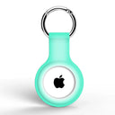 Apple Airtags Liquid Silicone Protective Shell with Keychain - Stylish Tracker Cover  ourlum.com Fluorescent green  