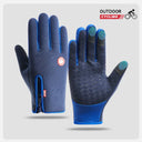 Men's Cycling Gloves Winter Touchscreen Warm Waterproof Non-Slip