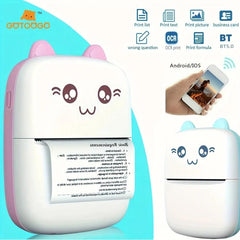 Portable Mini Photo Printer: Wireless BT Thermal Printer for On-The-Go Printing