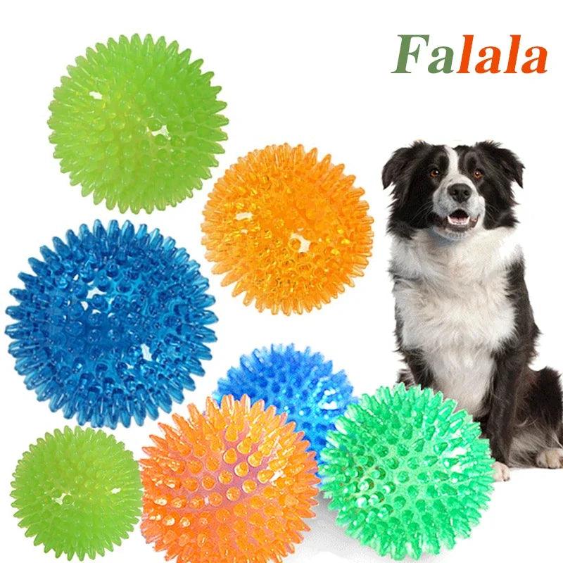 Small Dog Interactive Hedgehog Ball Toy for Teeth Cleaning & Playtime  ourlum.com   