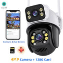 Outdoor Security Camera: 4K AI Tracking Surveillance Cam  ourlum.com 4MP 128G CARD EU plug 