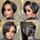 Short Bob Lace Frontal Pixie Cut Wig 100% Brazilian Hair