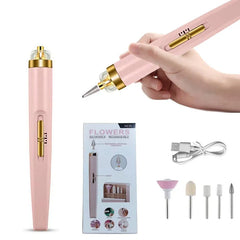 Electric Nail Drill Kit: Professional Gel Removal Tool with LED Light